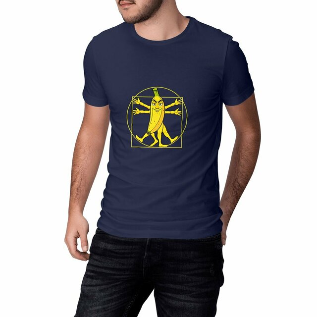 Image front ❀ T-Shirt Léger Classique Unisexe ~Change ✦ LA BANANE DE VITRUVE [🌐 FR] ✨