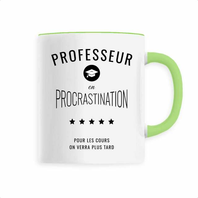 Image back ❀ Mug Céramique Imprimé Sur Chaque Côté ~Premium ✦ PROCRASTINATION [🌐 FR] ✨