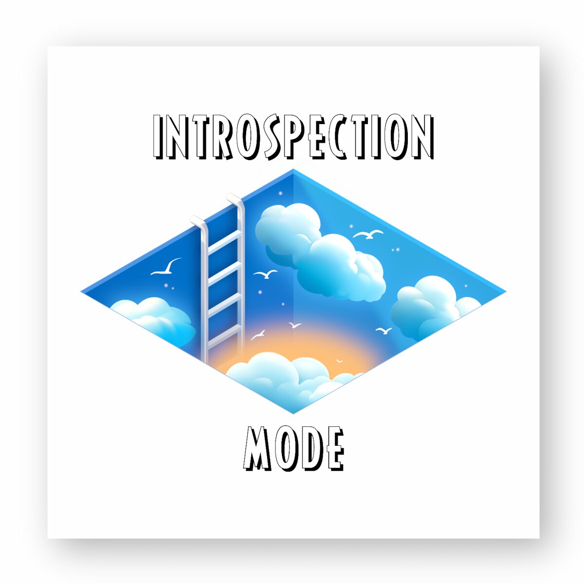 Image front ❀ Autocollant Carré / Sticker ~Premium ✦ INTROSPECTION MODE [🌐 INT] ✨