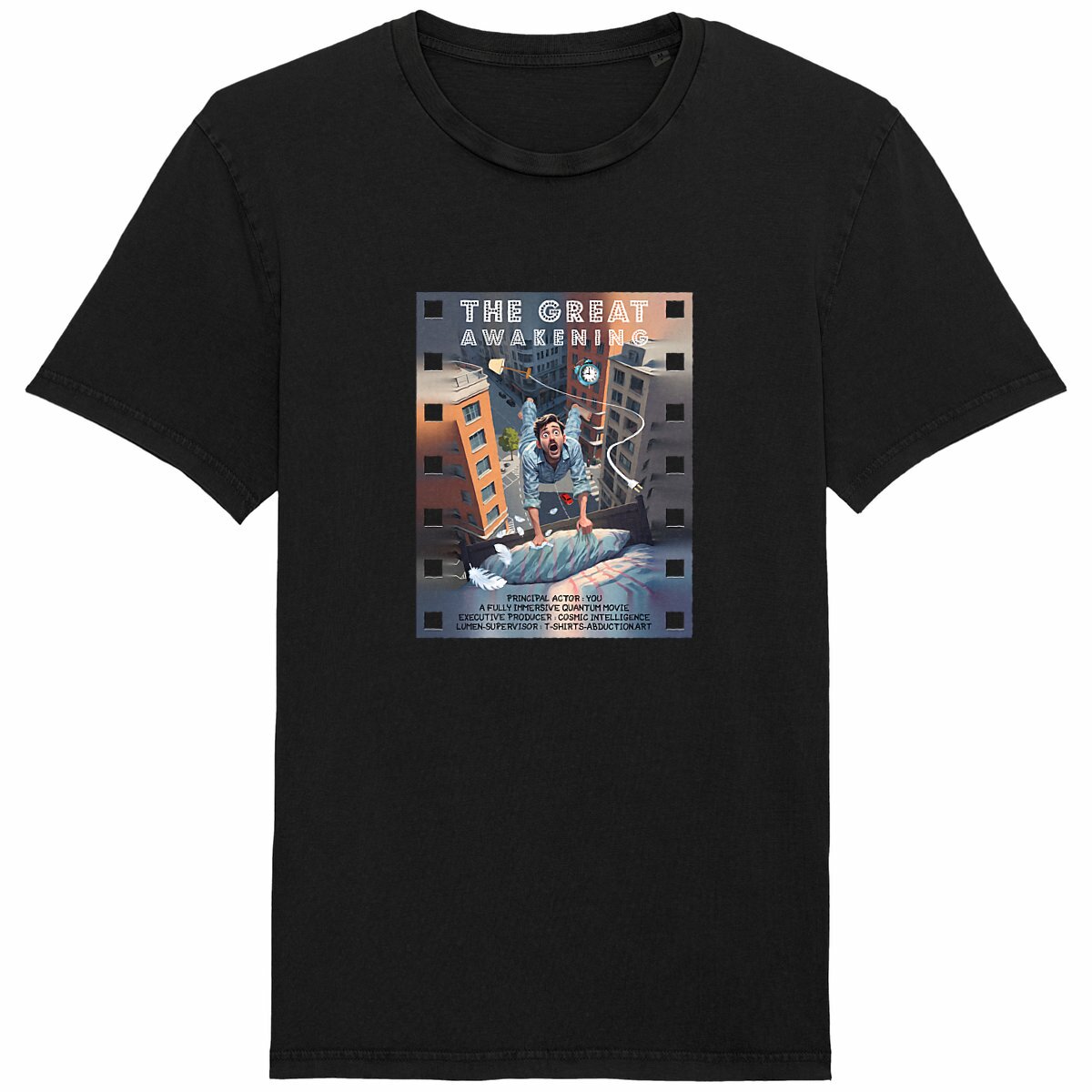 Image back ❀ T-Shirt Mi-Léger Unisexe Vintage ~Premium ✦ THE GREAT AWAKENING [🌐 EN] ✨