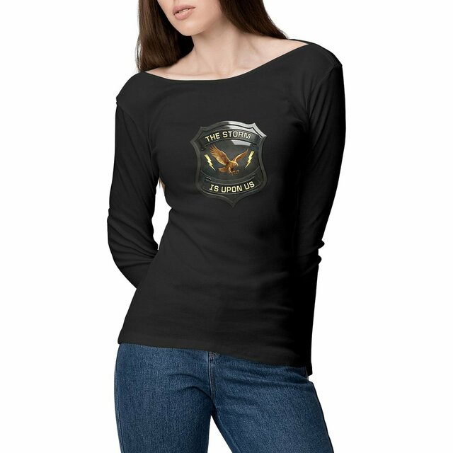 Image front ❀ T-Shirt Léger Femme Manches longues ~Premium ✦ THE STORM IS UPON US [🌐 EN] ✨