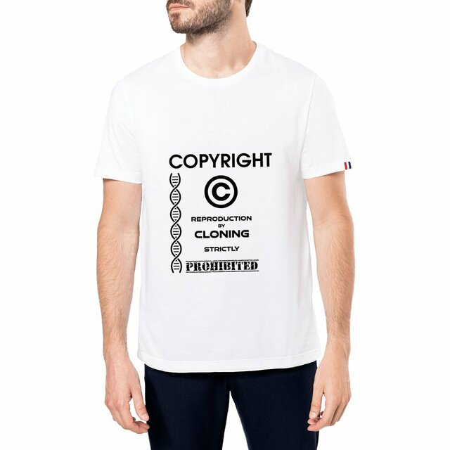 Image front ❀ T-Shirt Mi-Épais Homme Made in France ~Premium+ ✦ THE ANTI-CLONE [🌐 EN] ✨