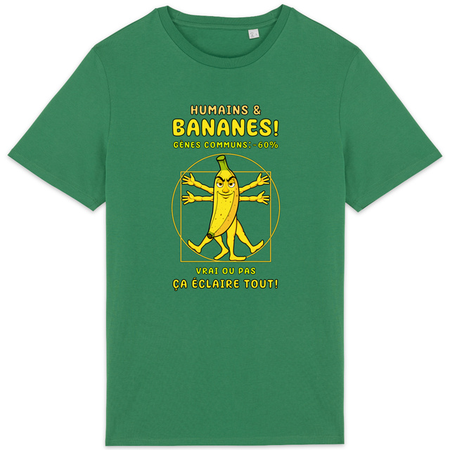 Image back ❀ T-Shirt Mi-Léger Unisexe ~Premium ✦ LA BANANE DE VITRUVE [🌐 FR] ✨