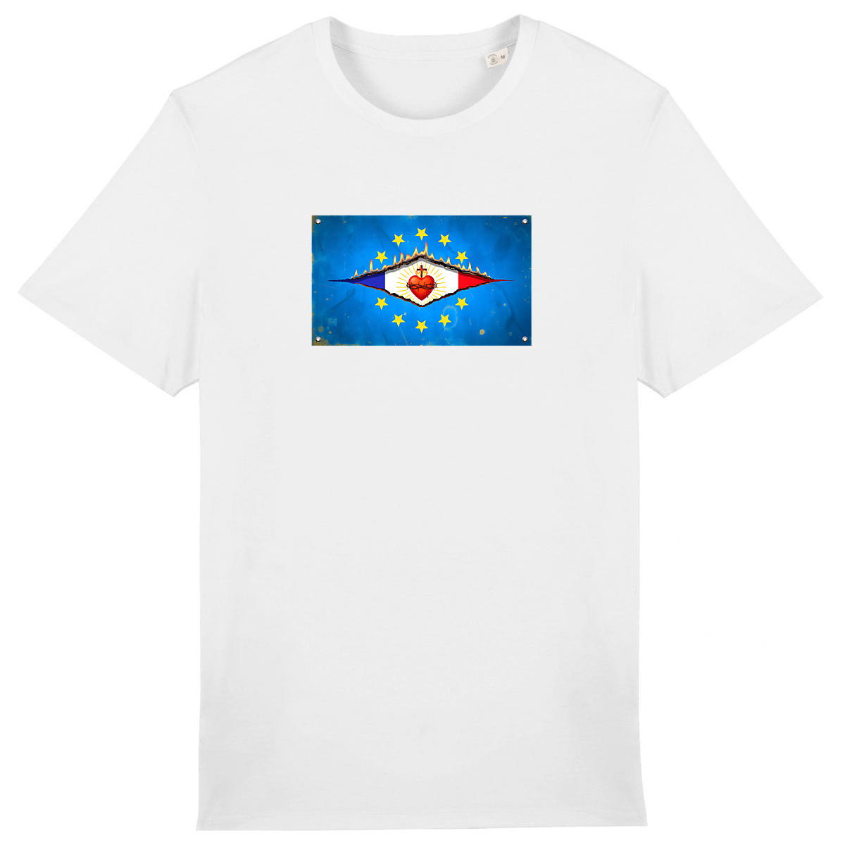 Image back ❀ T-Shirt Mi-Épais Unisexe ~Premium+ ✧ DÉCHIRURE FRANCE/EUROPE [🌐 FR] ✨