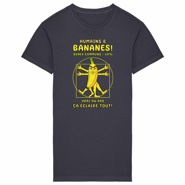 Image back ❀ Robe T-Shirt Mi-Épaisse Vintage Oversize Femme ~Premium+ ✦ LA BANANE DE VITRUVE [🌐 FR] 