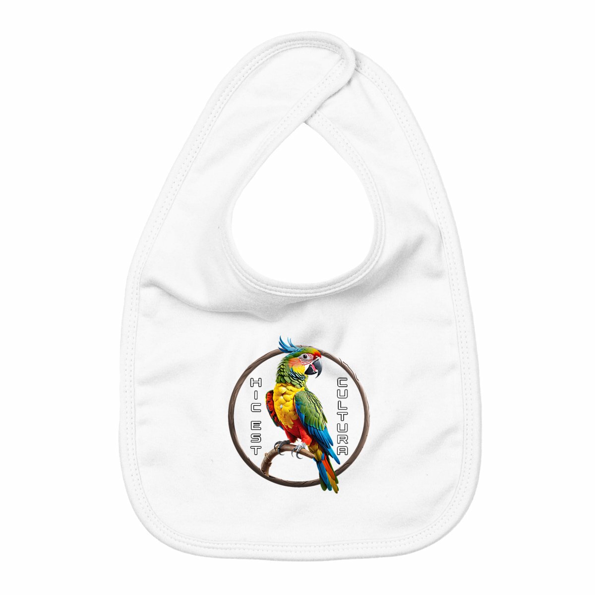 Image back ❀ Bavoir Bébé ~Premium+ ✦ PERROQUET [🌐 LAT] ✨