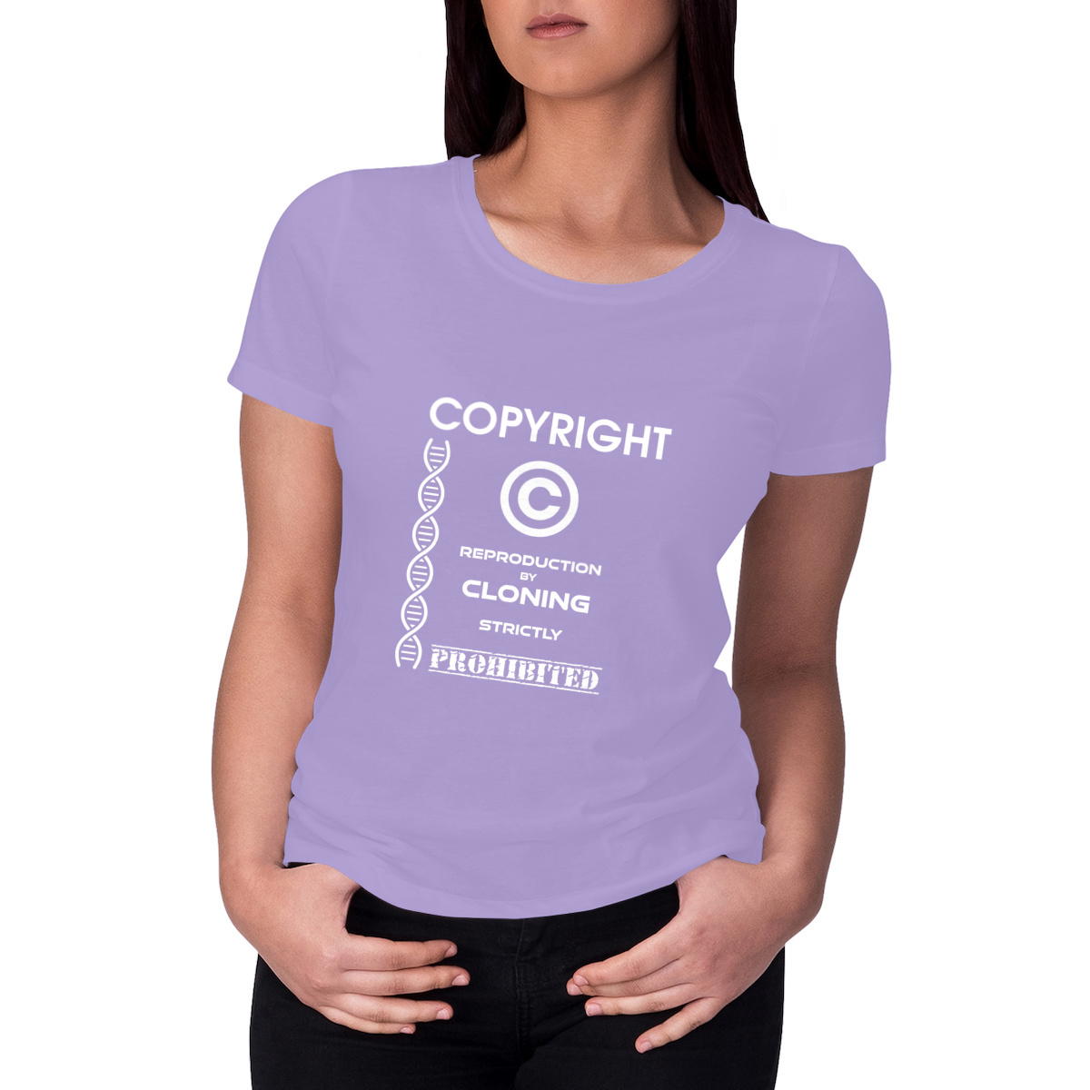 Image front ❀ T-Shirt Mi-Léger Femme ~Premium+ ✦ THE ANTI-CLONE [🌐 EN] ✨