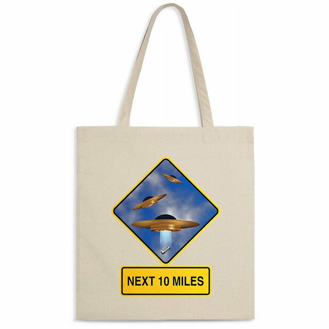 Image back ❀ Totebag Léger ~Premium ✦ UFO ALERT [🌐 EN] ✨