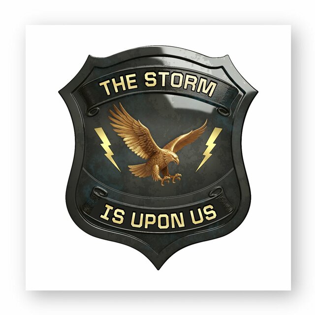Image front ❀ Autocollant Carré / Sticker ~Premium ✦ THE STORM IS UPON US [🌐 EN] ✨