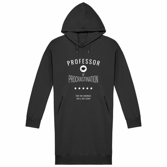 Image back ❀ Robe Sweat Lourde à Capuche Femme ~Premium+ ✦ PROCRASTINATION [🌐 EN] ✨
