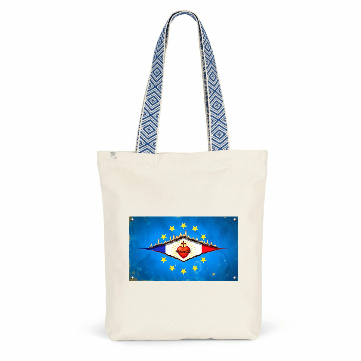 Image back ❀ Totebag Ethnique ~Premium+ ✧ DÉCHIRURE FRANCE/EUROPE [🌐 FR] ✨