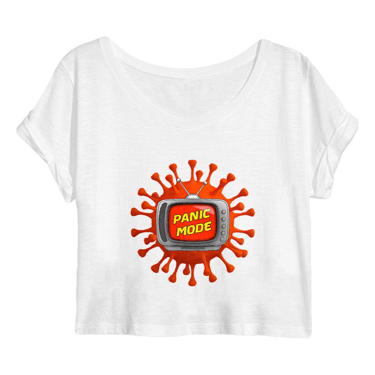 Image back ❀ Crop Top Léger Femme ~Premium+ ✦ PANIC MODE [🌐 FR] ✨