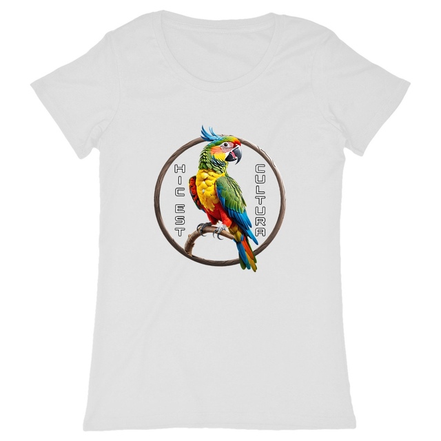 Image back ❀ T-Shirt Léger Classique Femme ~Change ✦ PERROQUET [🌐 LAT] ✨