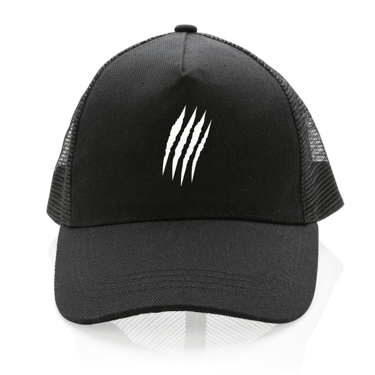 Image front ❀ Casquette Trucker 100% recyclée ~Premium ✦ LA GRIFFE DU CHAT [🌐 INT] ✨