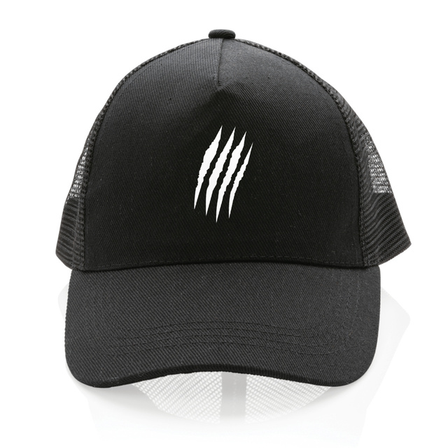 Image front ❀ Casquette Trucker 100% recyclée ✦ LA GRIFFE DU CHAT [🌐 INT] ✨