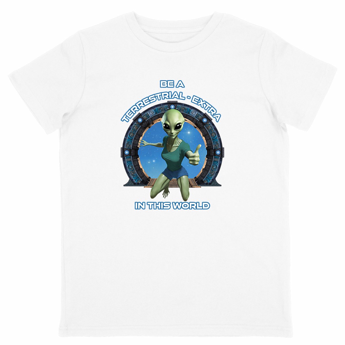 Image back ❀ T-Shirt Léger Unisexe Enfant ~Change ✦ ZETA (ALIEN) [🌐 EN] ✨
