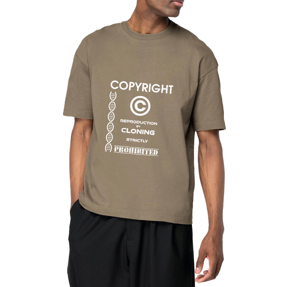 Image front ❀ T-Shirt Épais Unisexe Oversize ~Premium+ ✦ THE ANTI-CLONE [🌐 EN] ✨