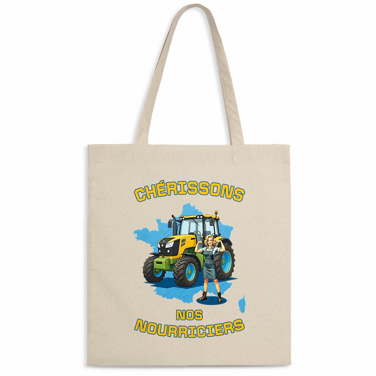 Image back ❀ Totebag Léger ~Premium ✧ SOUTENONS NOS FERMES [🌐 FR] ✨