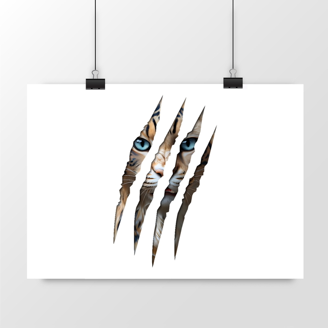 Image back ❀ Poster Horizontal ~Premium ✦ LA GRIFFE DU CHAT [🌐 INT] ✨