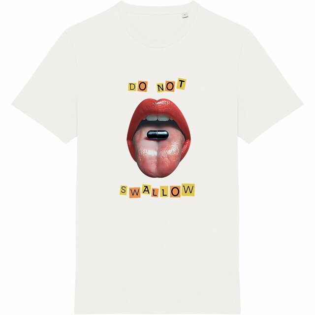 Image back ❀ T-Shirt Unisexe Mi-Épais Made in Portugal ✦ BLACK PILL - NE PAS AVALER [🌐 EN] ✨