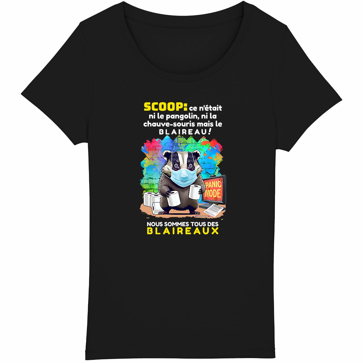 Image back ❀ T-Shirt Léger Femme ~Premium ✦ PANIC MODE [🌐 FR] ✨