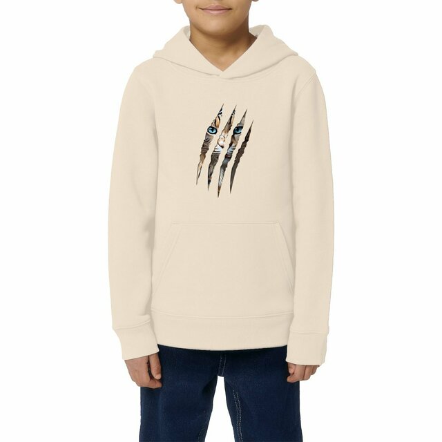 Image front ❀ Sweat-Shirt Épais à Capuche Unisexe Enfant ~Premium+ ✦ LA GRIFFE DU CHAT [🌐 INT] ✨