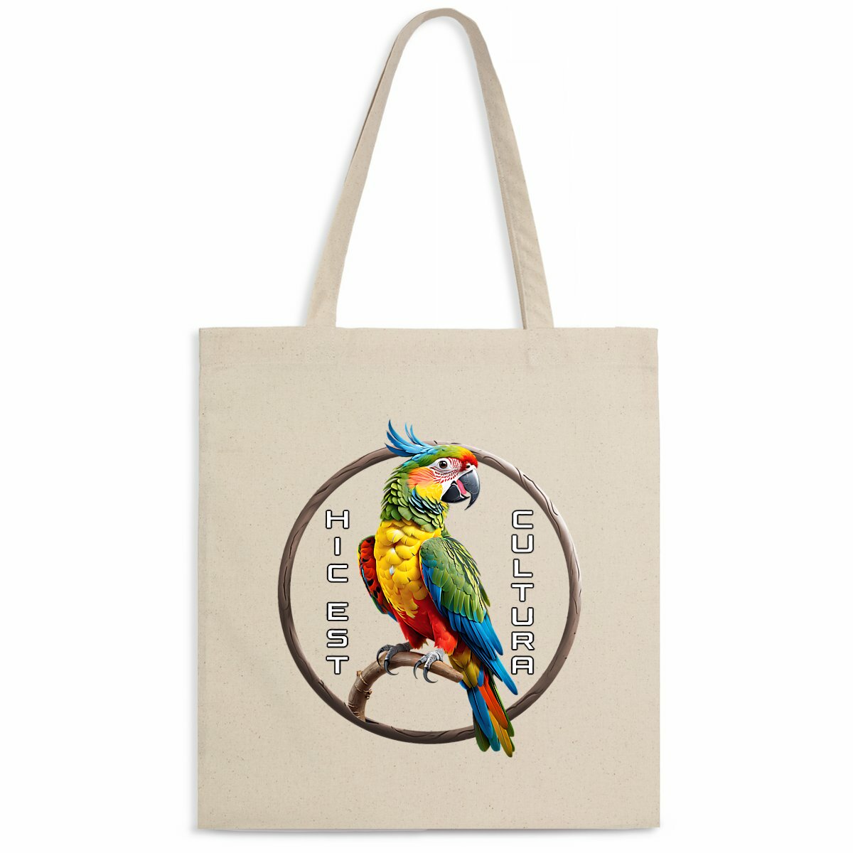 Image back ❀ Totebag Léger ~Premium ✦ PERROQUET [🌐 LAT] ✨