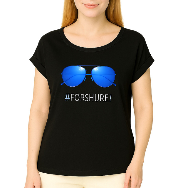 Image front ❀ T-Shirt Mi-Léger Femme Manches à Revers ~Premium ✧ DAVOS 2026 PARODY [🌐 FR] ✨