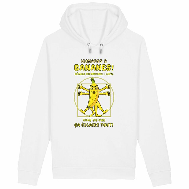 Image back ❀ Sweat-Shirt Standard à Capuche Unisexe Poches Latérales ~Premium+ ✦ LA BANANE DE VITRUVE [🌐 FR] ✨