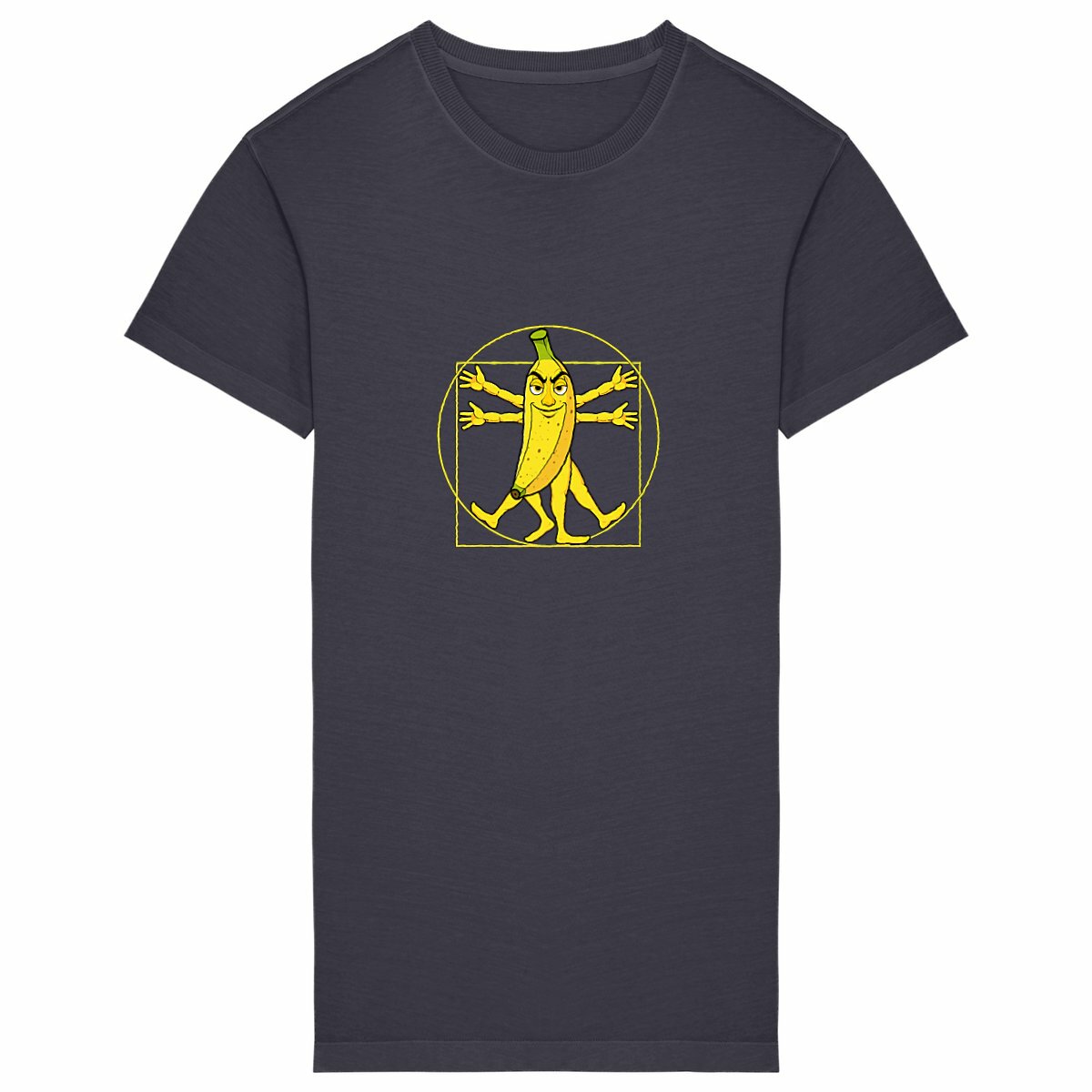 Image back ❀ Robe T-Shirt Mi-Épaisse Vintage Oversize Femme ~Premium+ ✦ LA BANANE DE VITRUVE [🌐 FR] 