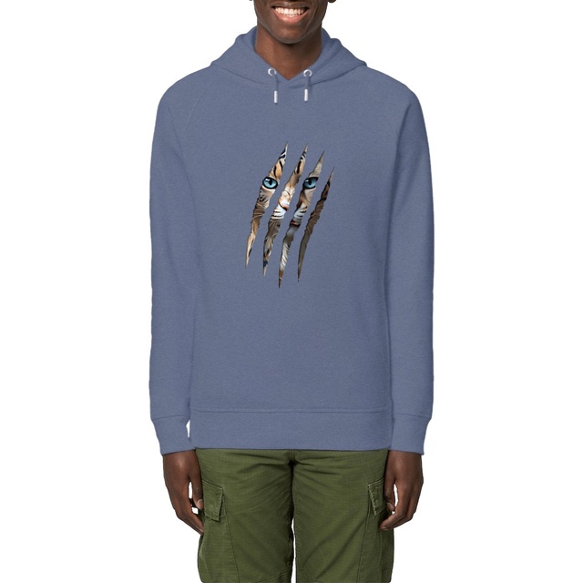 Image front ❀ Sweat-Shirt Standard à Capuche Unisexe Poches Latérales ~Premium+ ✦ LA GRIFFE DU CHAT [🌐 INT] ✨