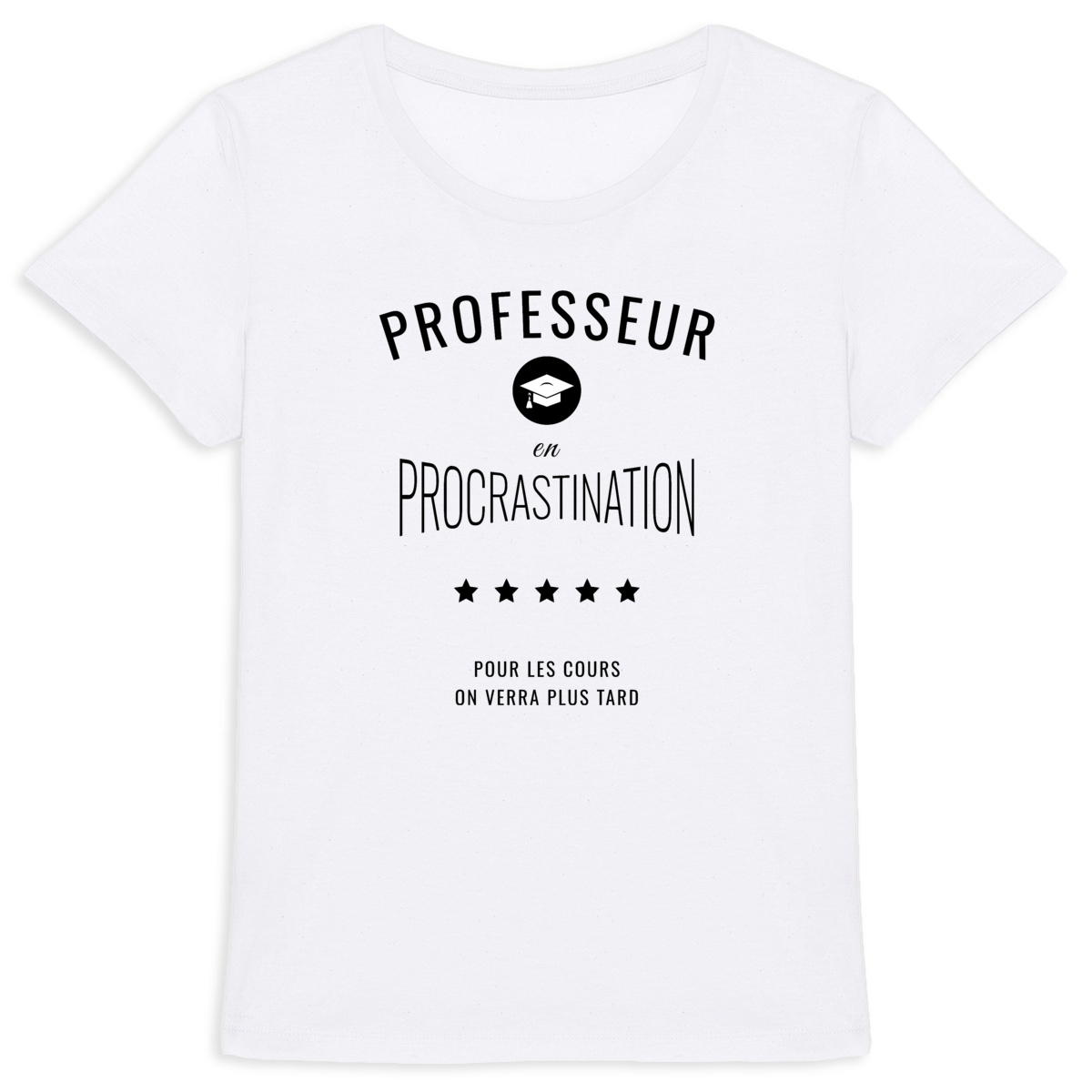Image back ❀ T-Shirt Mi-Léger Femme ~Premium+ ✦ PROCRASTINATION [🌐 FR] ✨