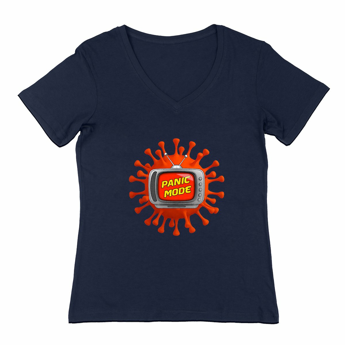 Image back ❀ T-Shirt Léger Femme Col V ~Change ✦ PANIC MODE [🌐 FR] ✨