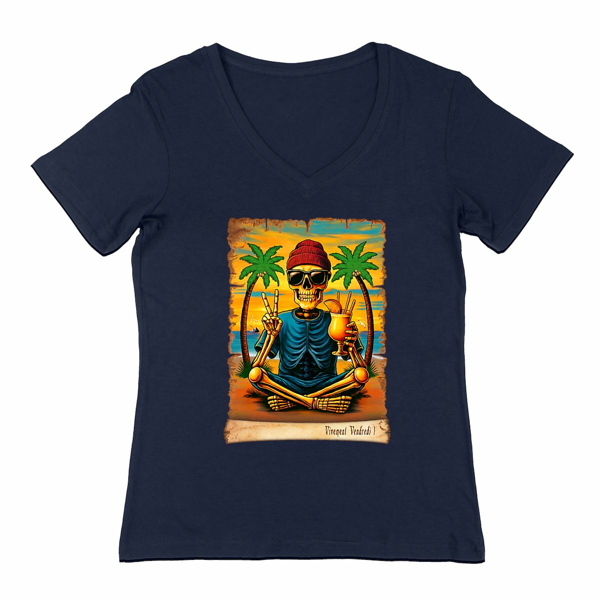 Image back ❀ T-Shirt Léger Femme Col V ~Change ✦ VIVEMENT VENDREDI ! [🌐 FR] ✨