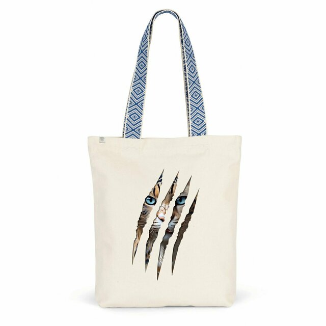Image back ❀ Totebag Ethnique ~Premium+ ✦ LA GRIFFE DU CHAT [🌐 INT] ✨