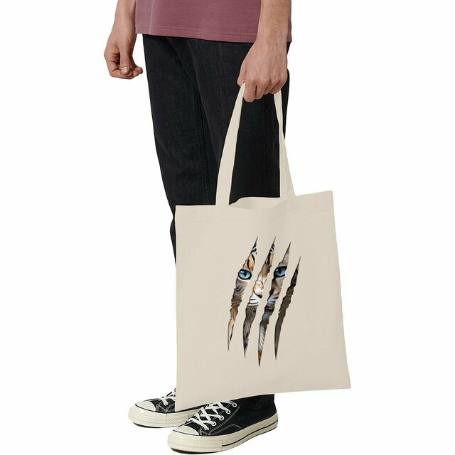 Image front ❀ Totebag Léger ~Premium ✦ LA GRIFFE DU CHAT [🌐 INT] ✨