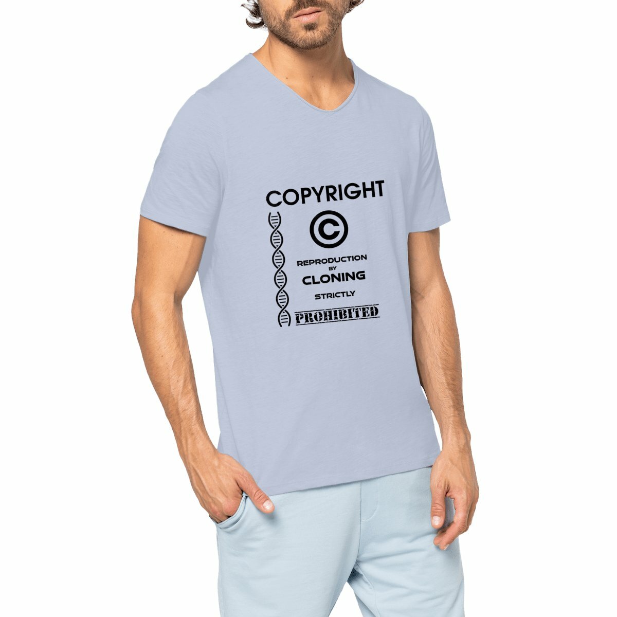 Image front ❀ T-Shirt Léger Homme Slub ~Premium+ ✦ THE ANTI-CLONE [🌐 EN] ✨