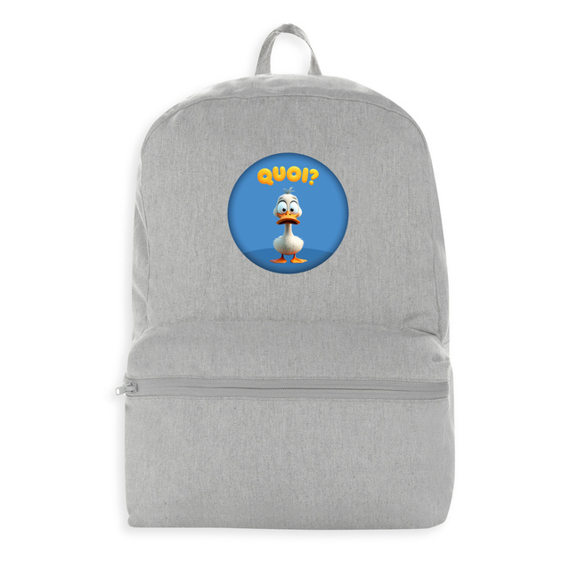 Image front ❀ Sac à dos 100% Recyclé Recyclé ✦ PETIT CANARD [🌐 FR] ✨