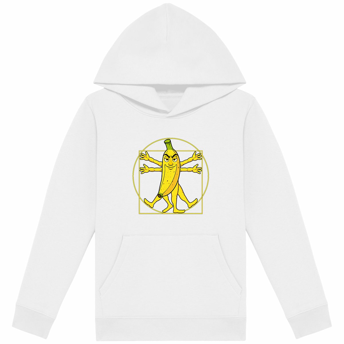 Image back ❀ Sweat-Shirt Standard à Capuche Unisexe Enfant ~Premium ✦ LA BANANE DE VITRUVE [🌐 FR] ✨