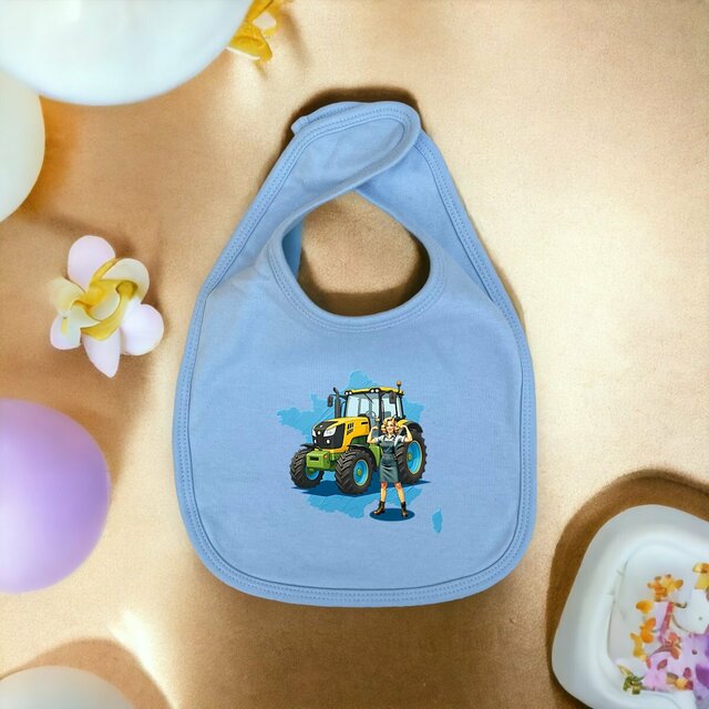 Image front ❀ Bavoir Bébé ~Premium+ ✧ SOUTENONS NOS FERMES [🌐 FR] ✨