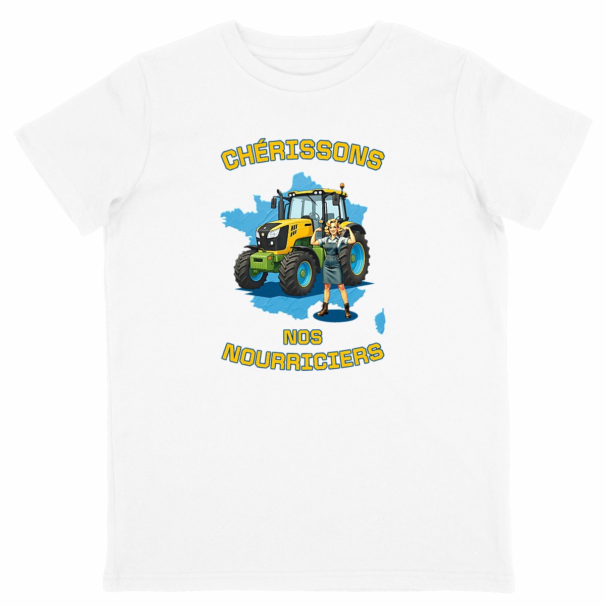 Image back ❀ T-Shirt Léger Unisexe Enfant ~Change ✧ SOUTENONS NOS FERMES [🌐 FR] ✨