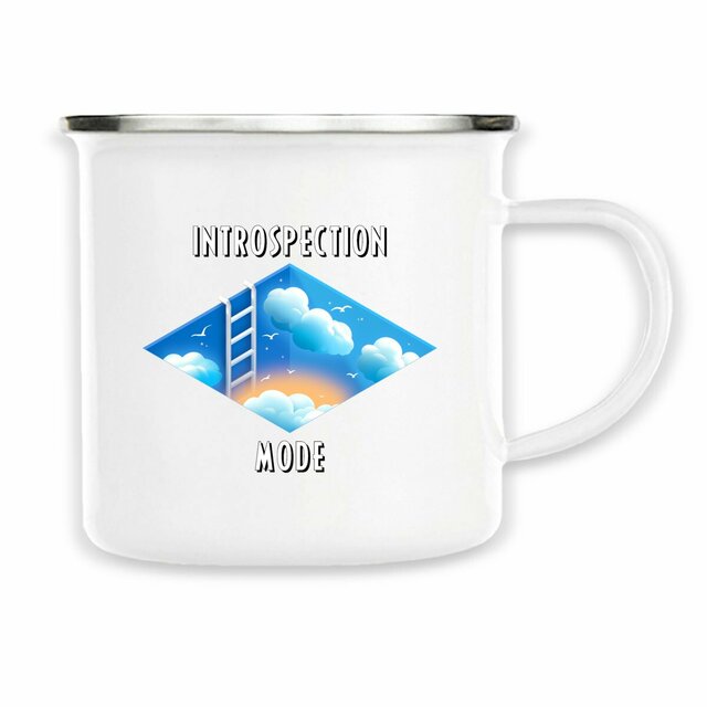 Image back ❀ Mug Metal ~Vintage Imprimé Sur Chaque Côté ✦ INTROSPECTION MODE [🌐 INT] ✨