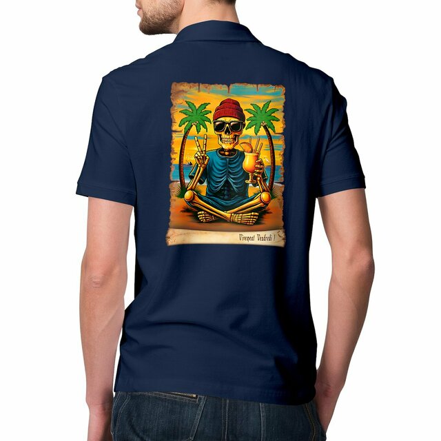 Image front ❀ Polo Mi-Épais Homme ~Premium Visuel Devant & au Dos ✦ VIVEMENT VENDREDI ! [🌐 FR] ✨
