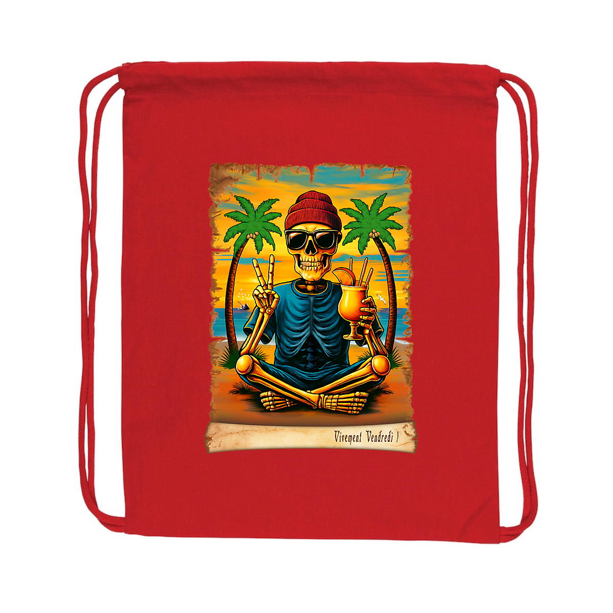 Image back ❀ Sac À Dos À Cordelettes Recyclé ~Premium ✦ VIVEMENT VENDREDI ! [🌐 FR] ✨