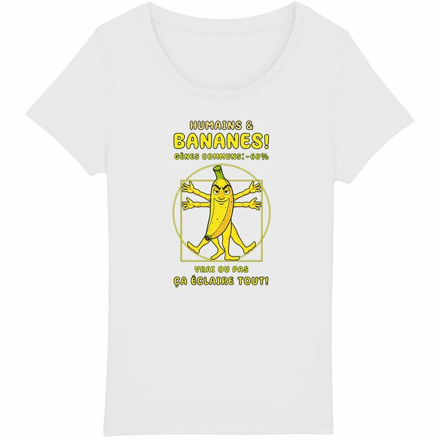 Image back ❀ T-Shirt Léger Femme ~Premium ✦ LA BANANE DE VITRUVE [🌐 FR] ✨