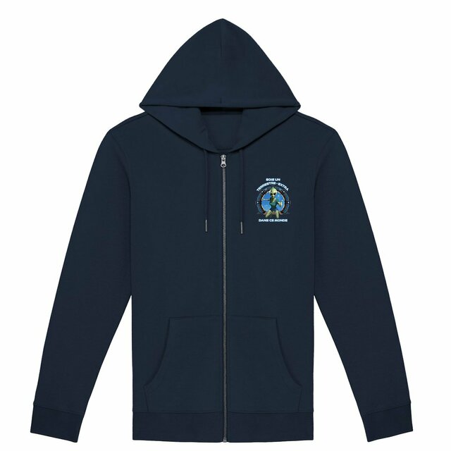 Image front ❀ PROMO Sweat à Capuche Épais Unisexe Zippé ~Premium+ Visuel Devant & au Dos ✦ ZETA (EXTRA-TERRESTRE) [🌐 FR] ✨
