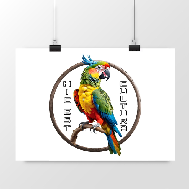 Image back ❀ Poster Horizontal ~Premium ✦ PERROQUET [🌐 LAT] ✨