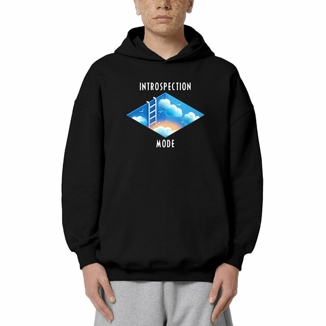 Image front ❀ Sweat-Shirt Standard à Capuche Unisexe Oversize ~Premium+ ✦ INTROSPECTION MODE [🌐 INT] 