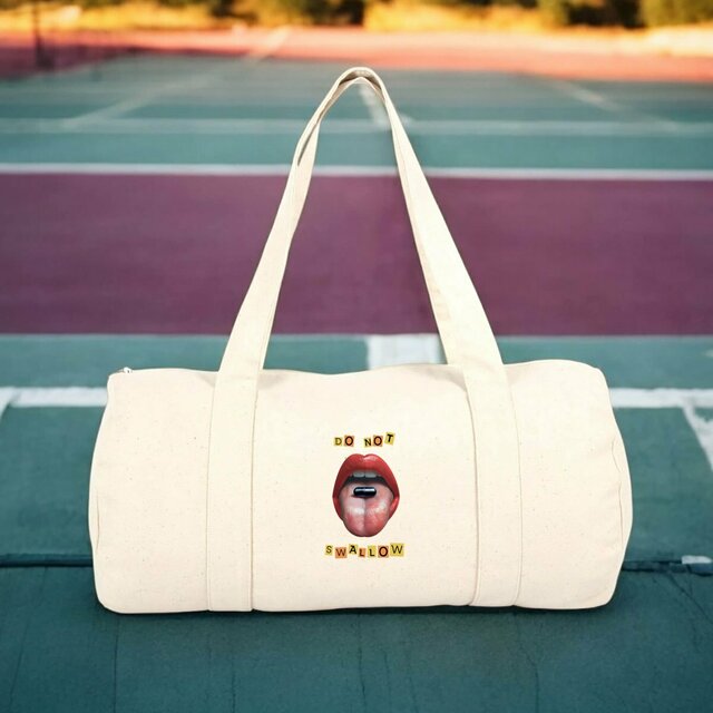 Image front ❀ Sac Polochon ✦ BLACK PILL - NE PAS AVALER [🌐 EN] ✨