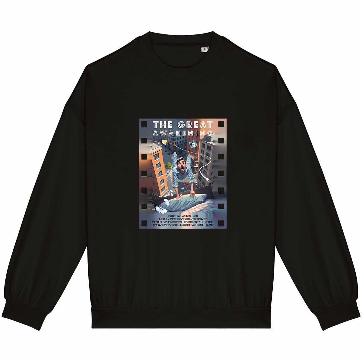 Image back ❀ Sweat-Shirt Standard Oversize Unisexe Made in Portugal ~Premium+ ✦ THE GREAT AWAKENING [🌐 EN] ✨